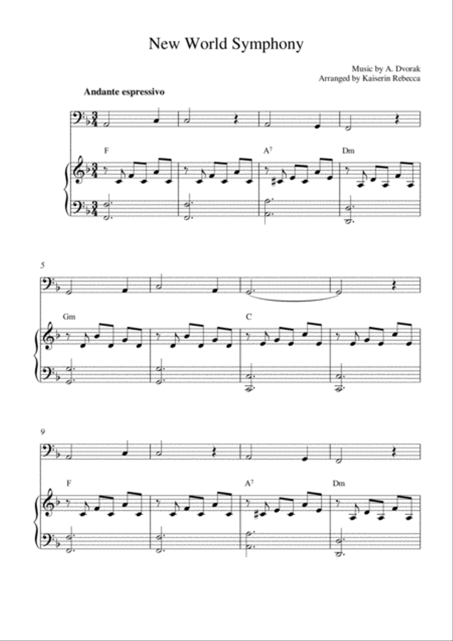 New World Symphony New World Symphony Bassoon scores gallery preview page 1