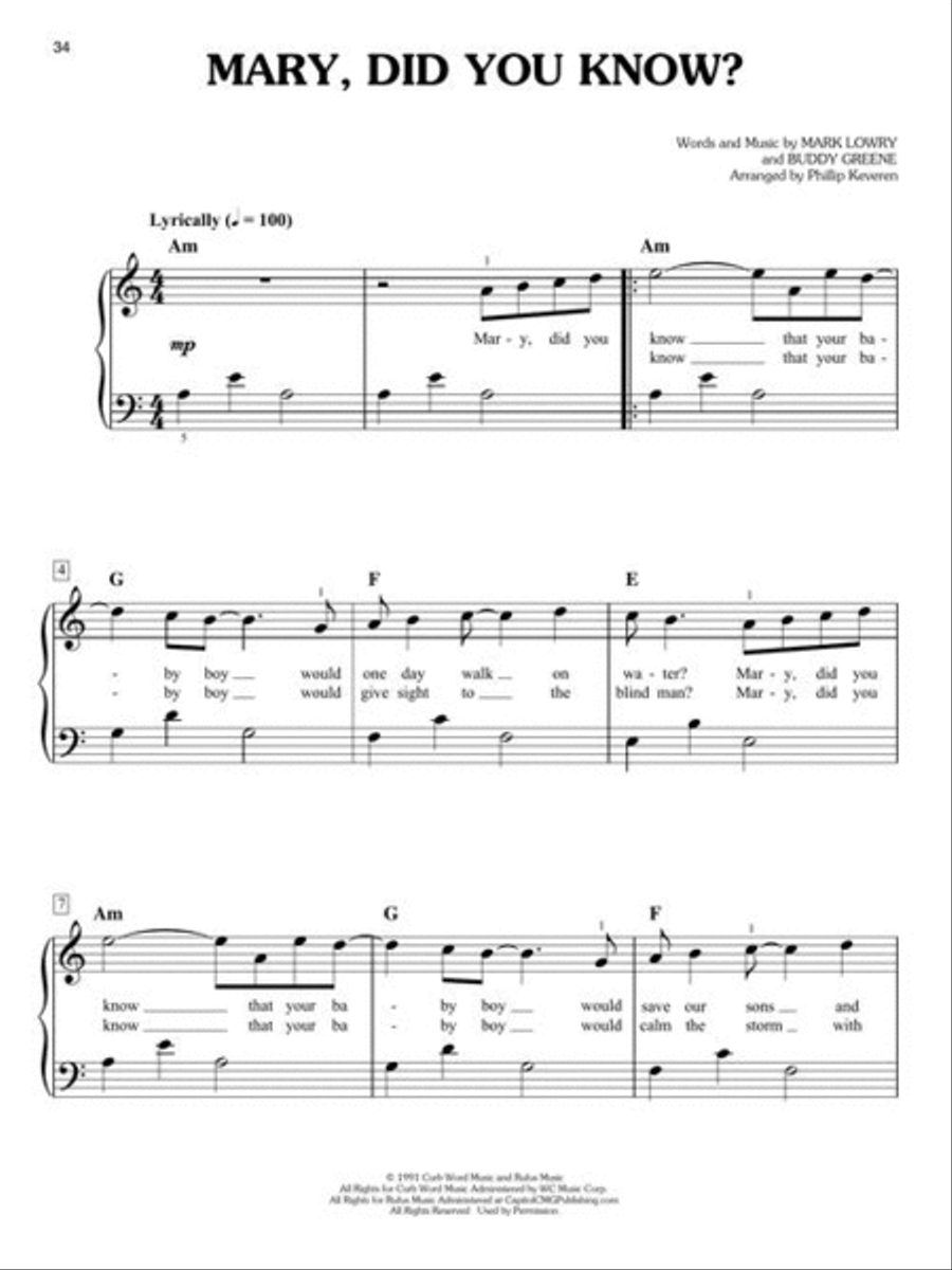 Christmas Sentiments Easy Piano scores gallery preview page 6