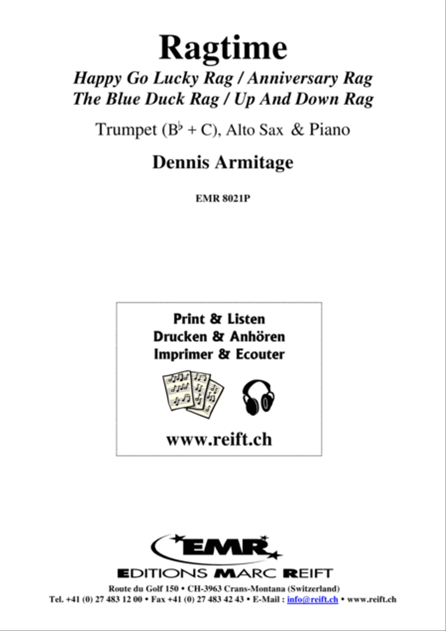 Ragtime Alto Saxophone scores gallery preview page 2