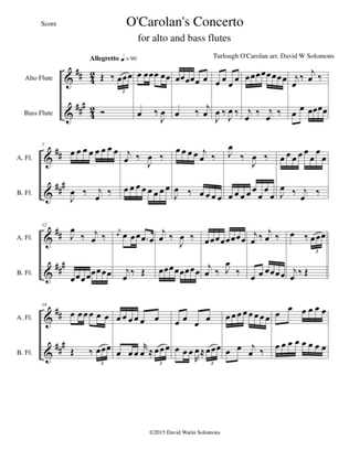 O'Carolan's Concerto for alto flute and bass flute