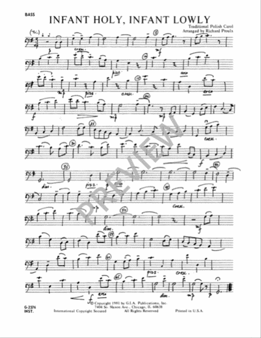 Infant Holy, Infant Lowly - Instrument edition Oboe scores gallery preview page 8