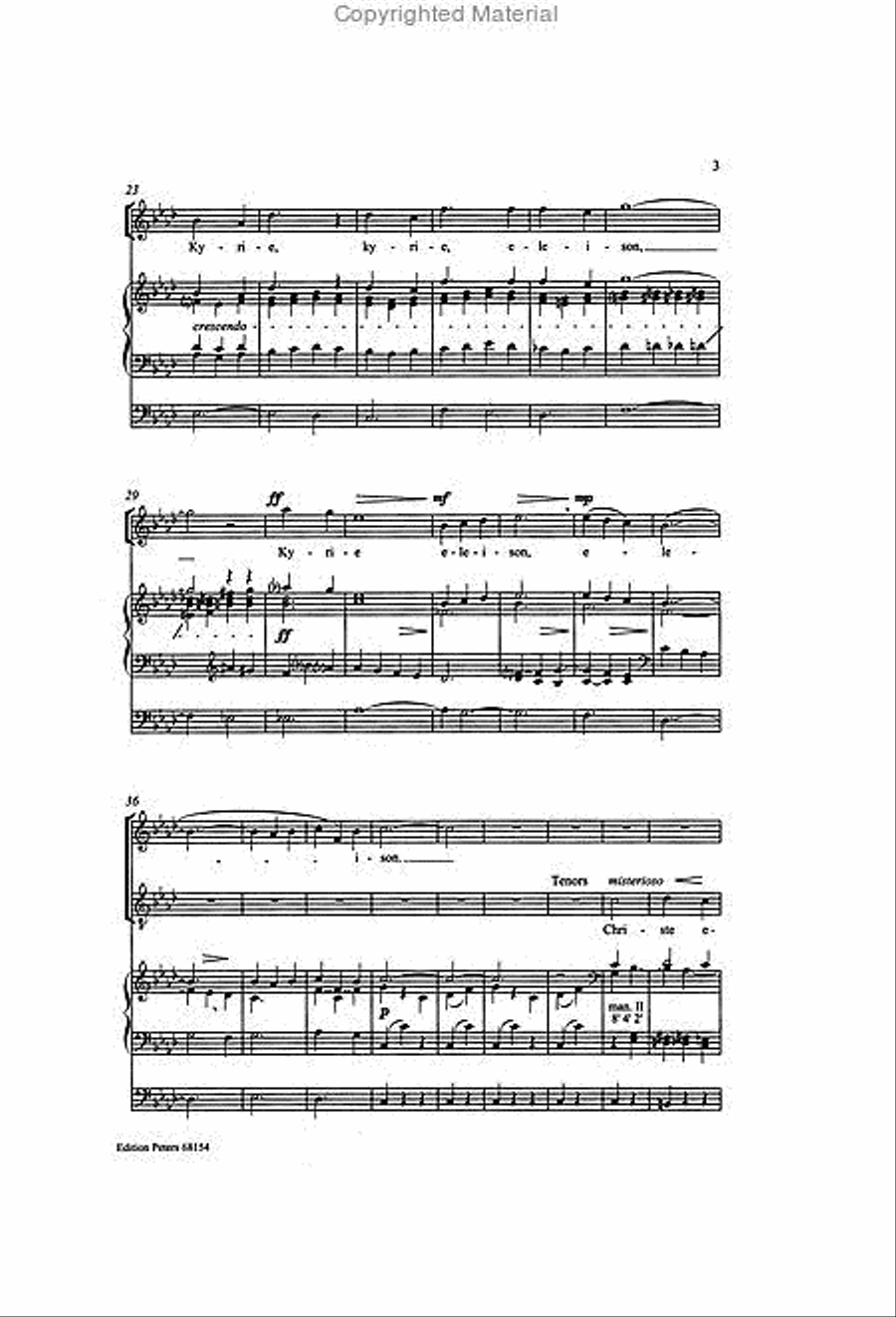 Missa Brevis for SATB Choir and Organ image number null