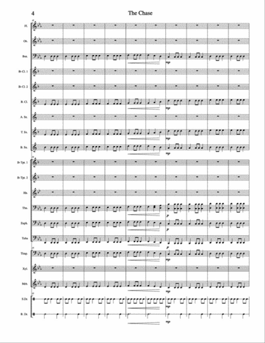 The Chase The Chase Concert Band scores gallery preview page 5