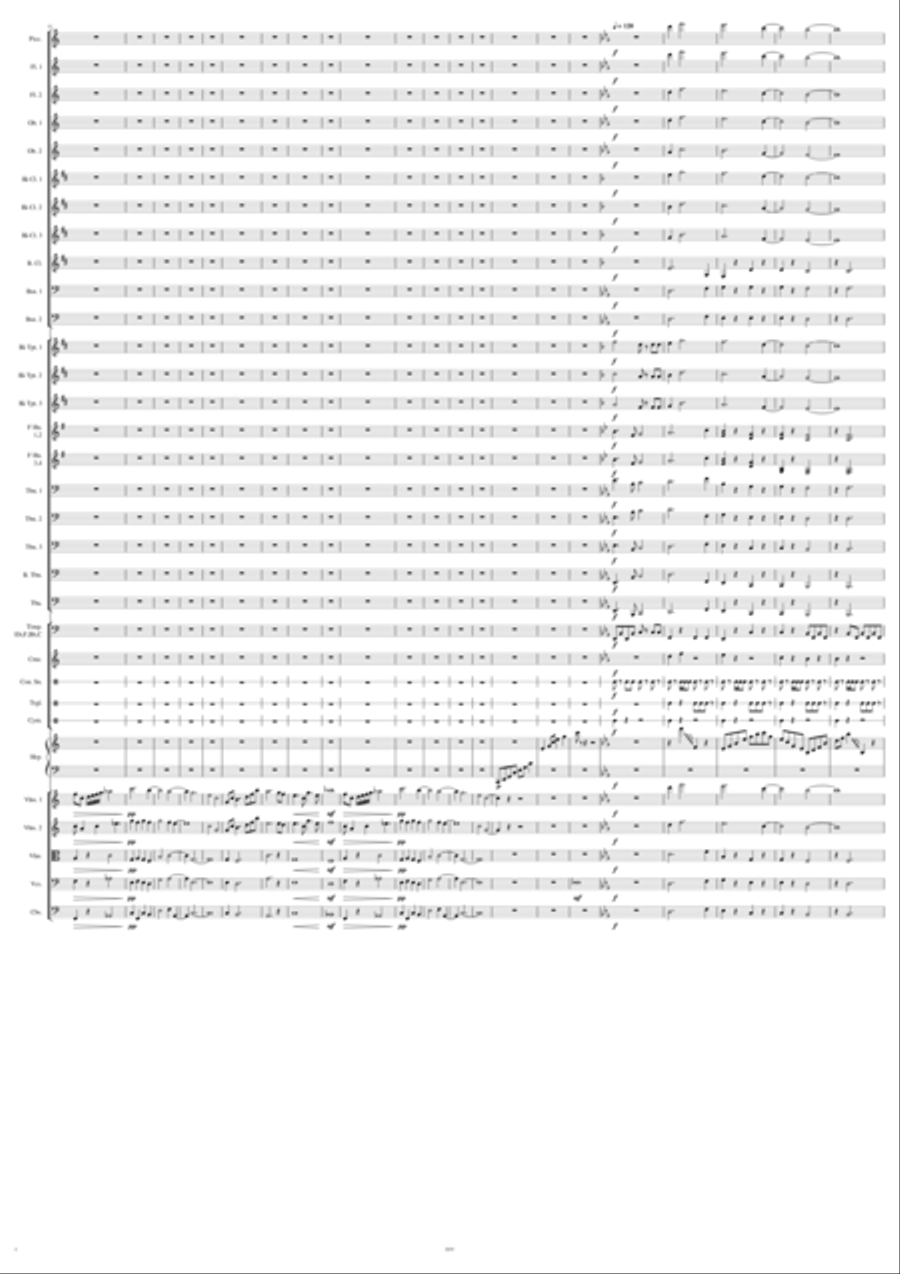 Overture in E Flat Full Orchestra scores gallery preview page 4
