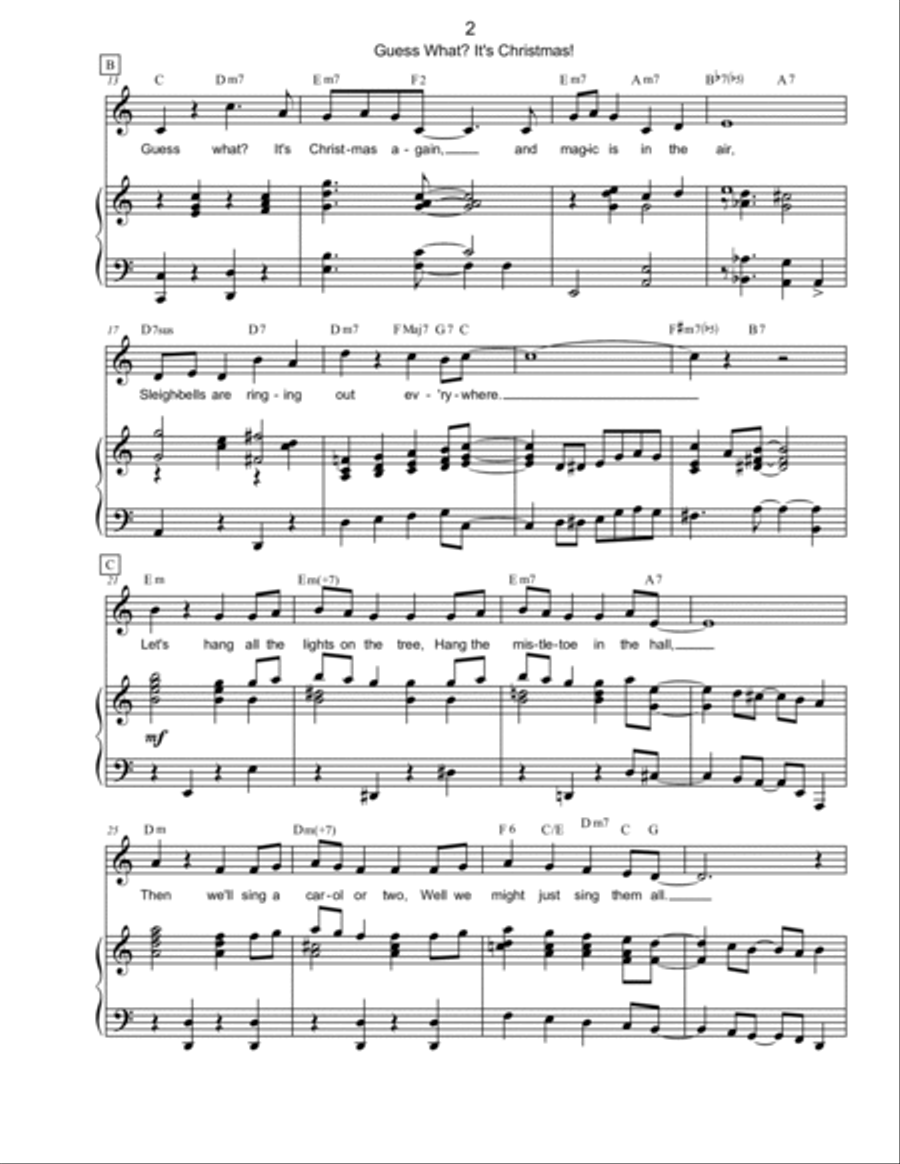 GUESS WHAT? IT'S CHRISTMAS! Voice scores gallery preview page 2