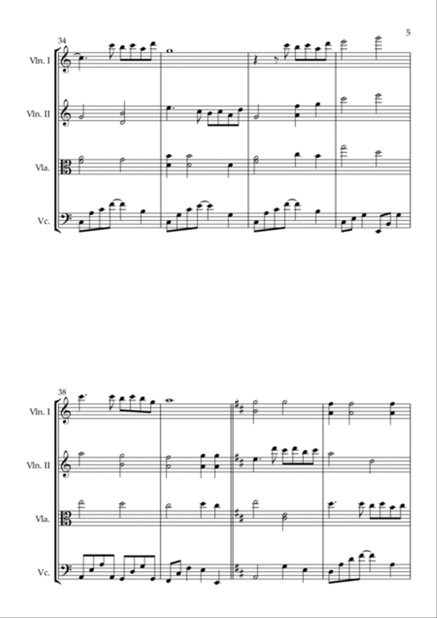 Far Longer Than Forever String Quartet scores gallery preview page 5