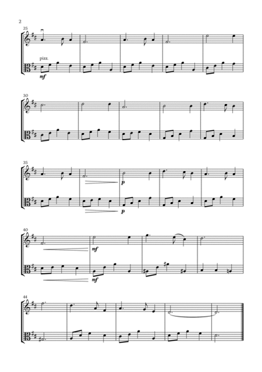 Silent Night (Violin and Viola) - Beginner Level image number null