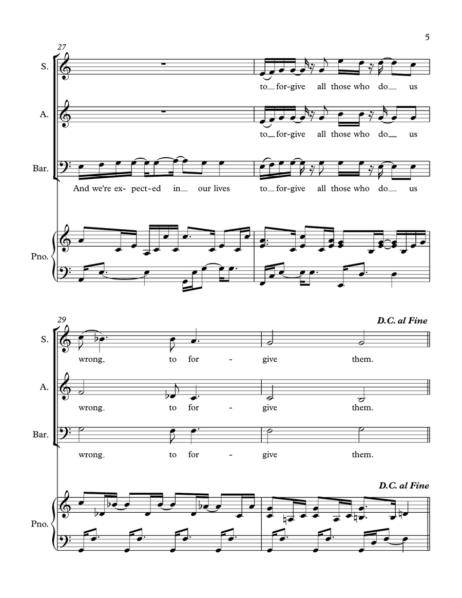 Final Words: The Seven Last Words of Christ 3-Part scores gallery preview page 5