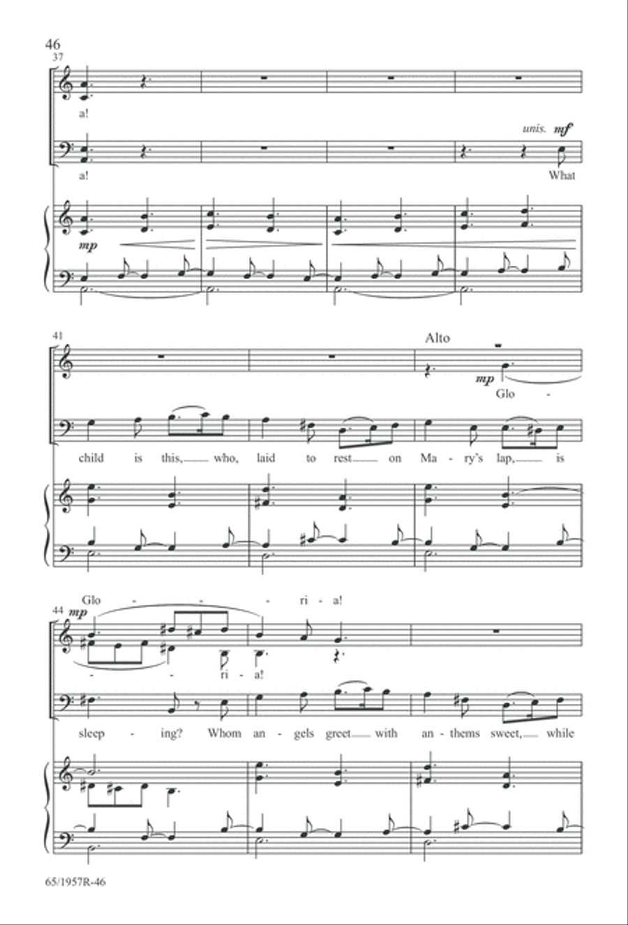 Festival of Lessons and Carols 4-Part scores gallery preview page 47