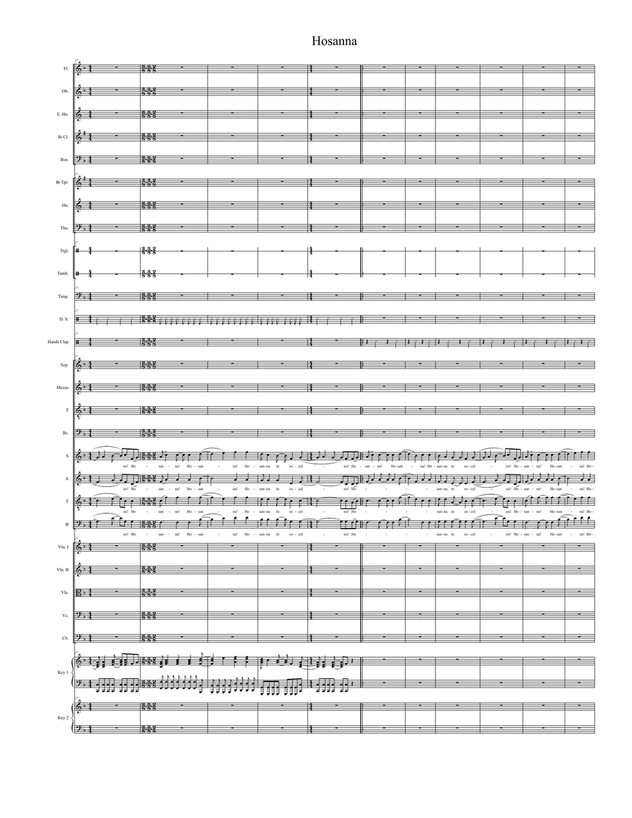 Hosanna (from "Requiem Mass" - Full Score) image number null