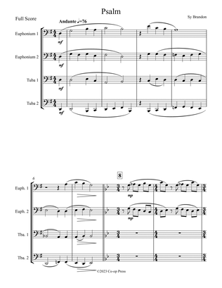 Psalm for Tuba/Euphonium Quartet