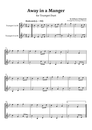 Away in a Manger (Trumpet Duet) - Beginner Level