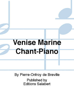 Venise Marine Chant-Piano