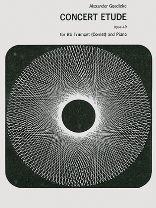 Book cover for Concert Etude Op. 49