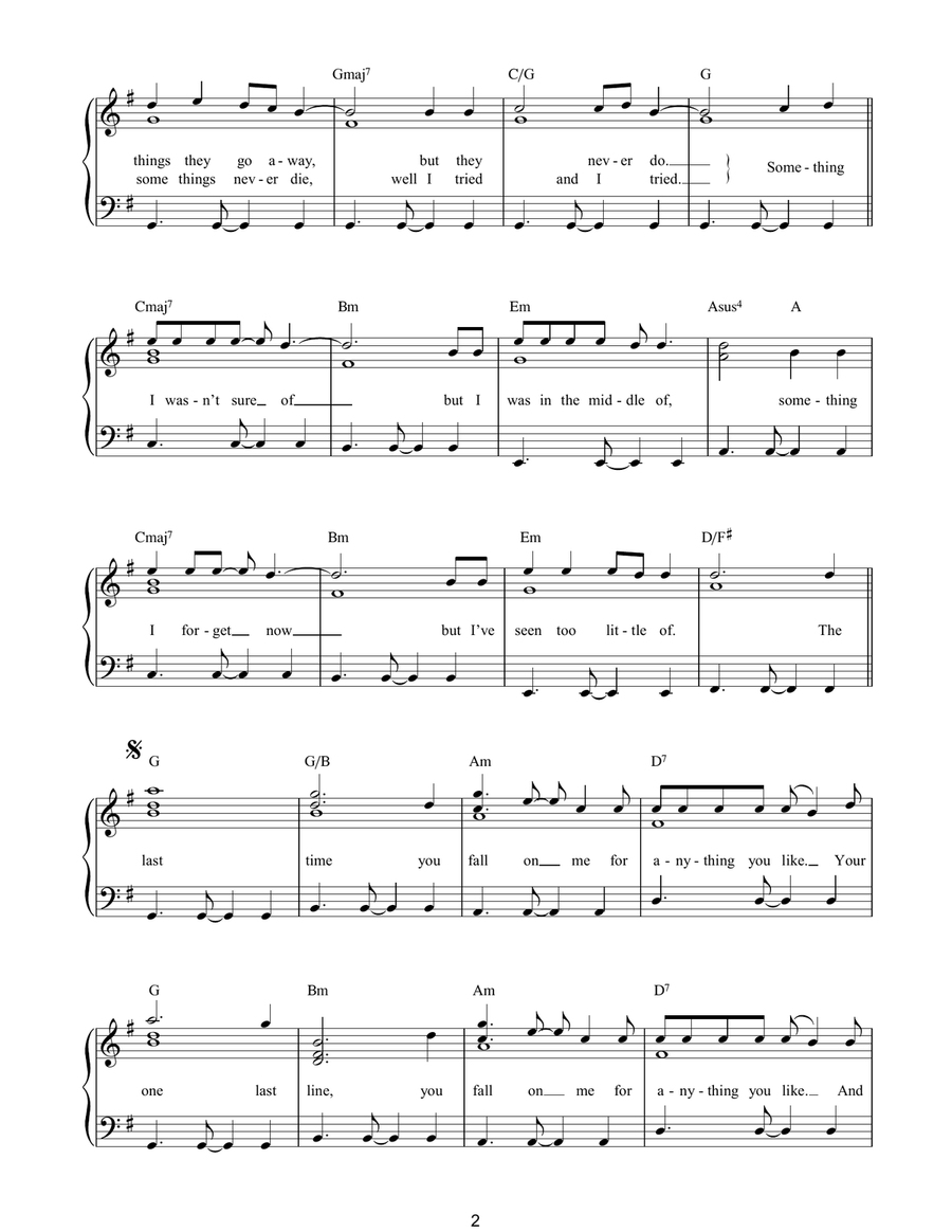 This Is The Last Time Piano Solo scores gallery preview page 2