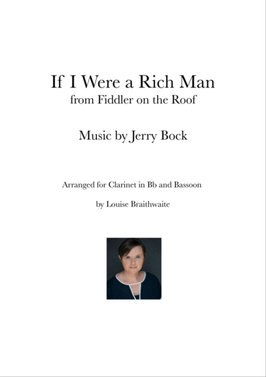 If I Were A Rich Man Woodwind Duet scores gallery preview page 1