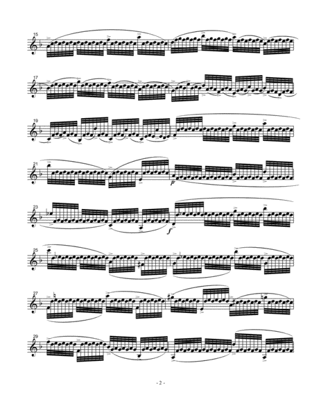Clarinet Etude #18, Arr. Marten King