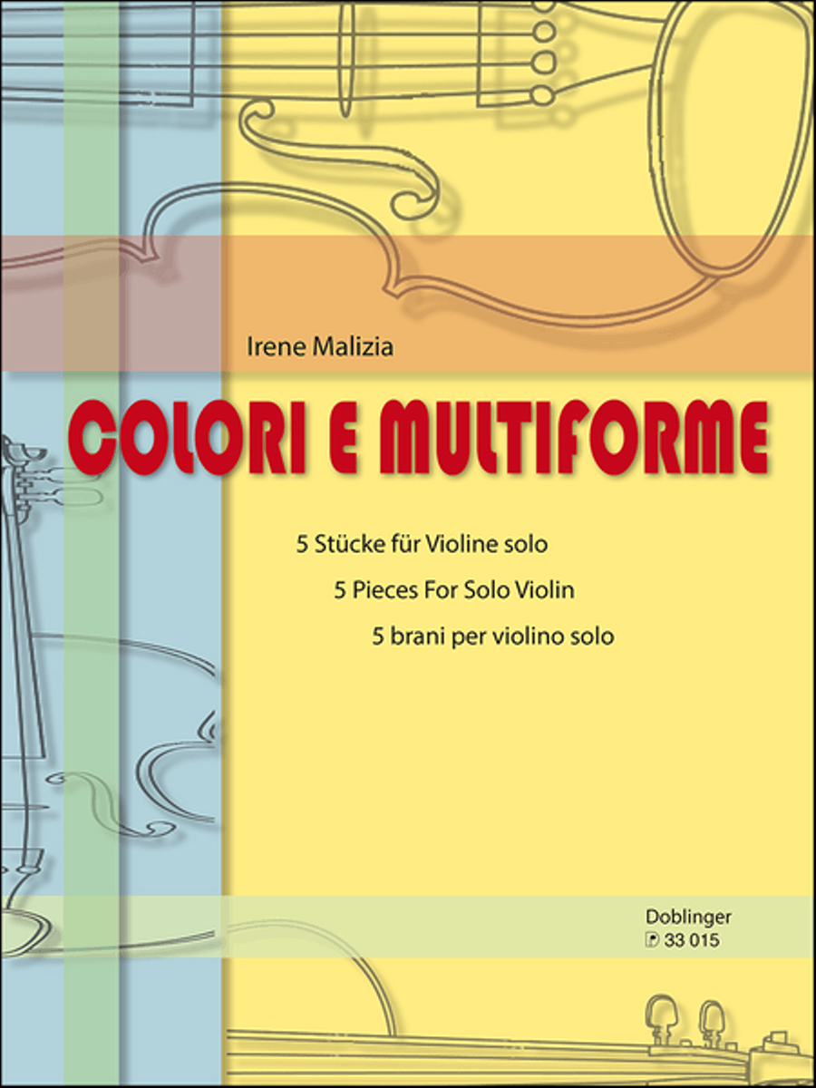 Colori e Multiforme Colori e Multiforme Violin Solo scores gallery preview page 1
