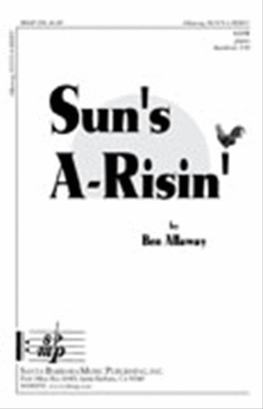 Sun's A-Risin' - SATB Octavo 4-Part scores gallery preview page 1