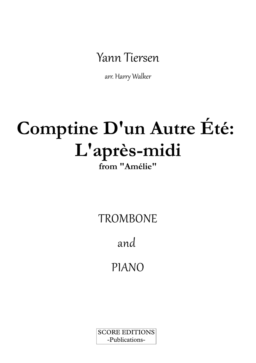 Comptine D'un Autre Été: L'après-Midi Chamber Music scores gallery preview page 2
