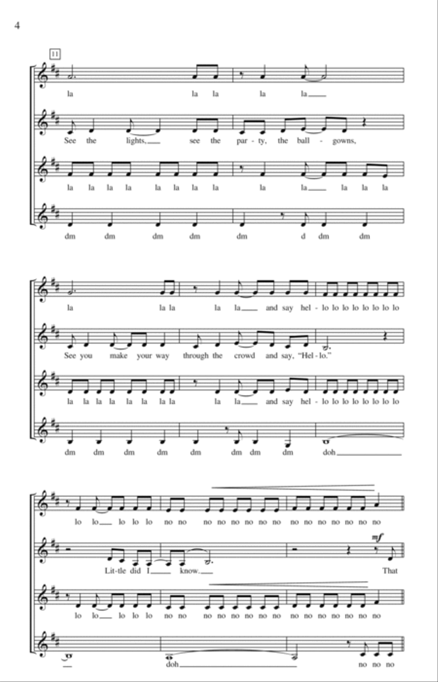 Love Story (arr. Deke Sharon) SSA scores gallery preview page 3