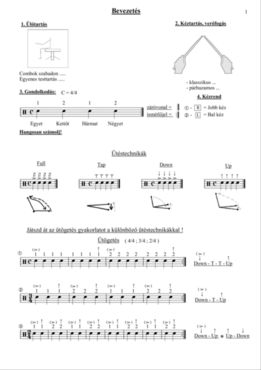 Playing Percussion Instruments in the Music School Percussion scores gallery preview page 6