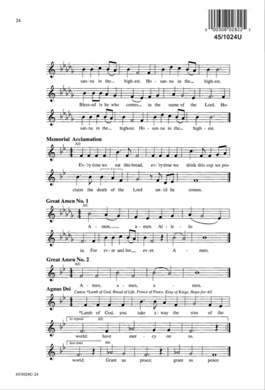 Mass of Compassion Mass of Compassion 4-Part scores gallery preview page 26