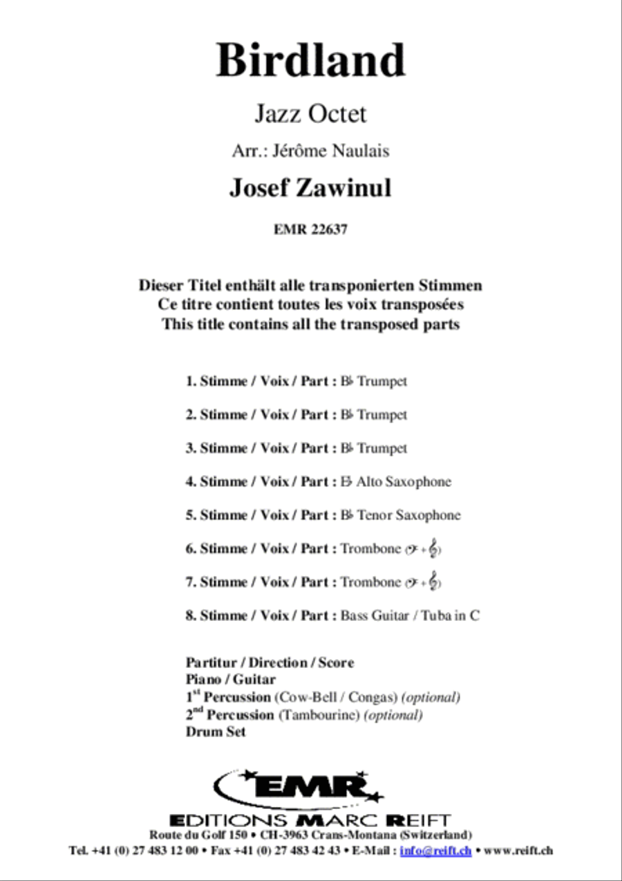 Birdland Saxophone scores gallery preview page 2