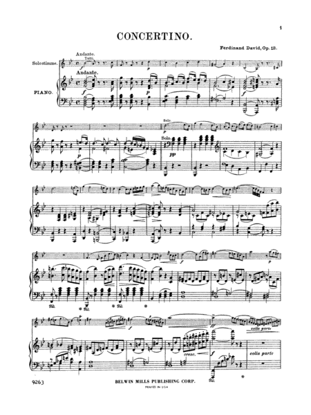 David: Concertino, Op. 12