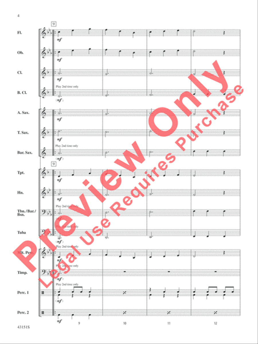 Triple Threat Triple Threat Concert Band scores gallery preview page 5