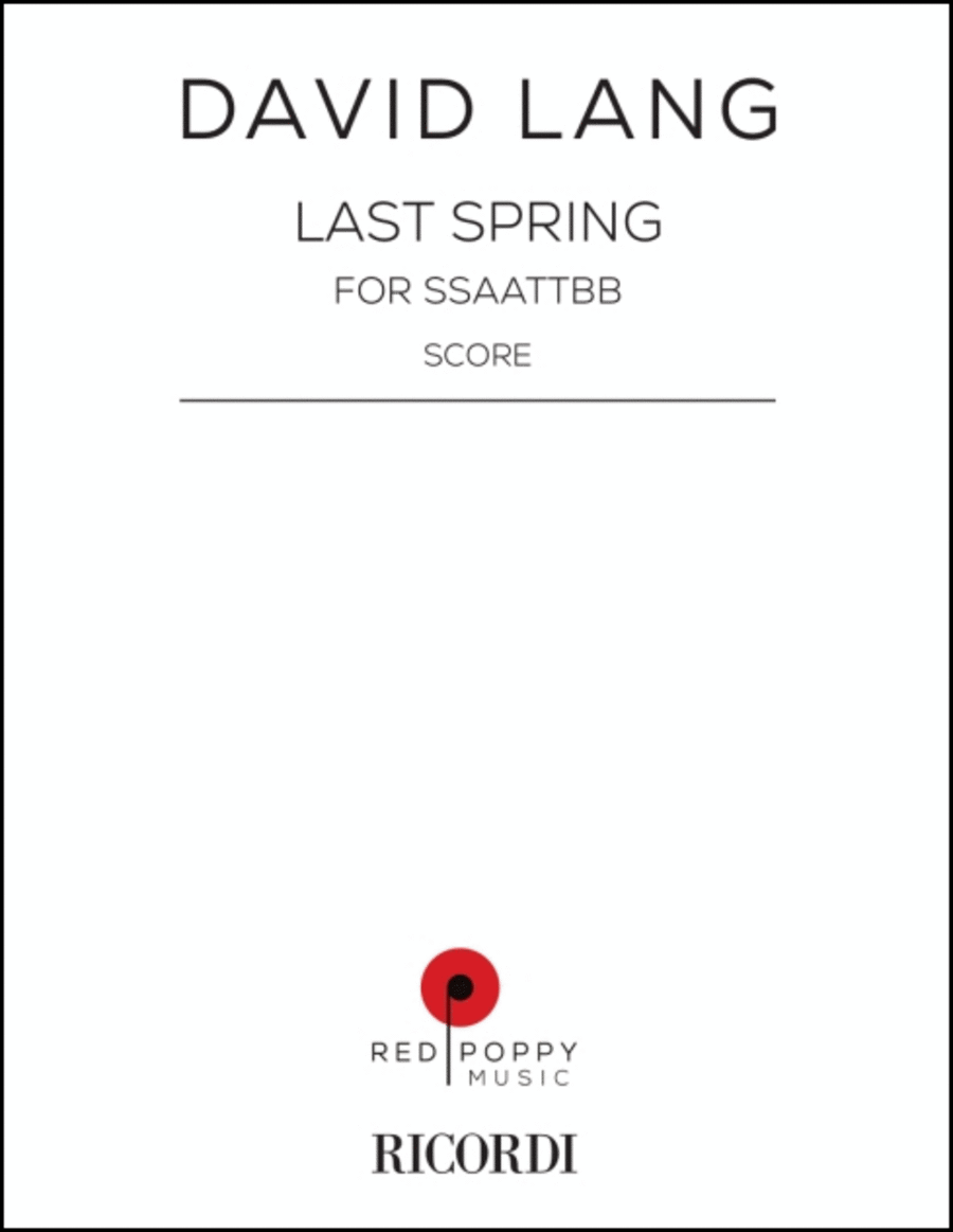 last spring last spring SSAATTBB scores gallery preview page 1