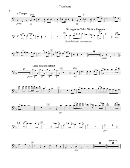 Songs of a Wayfarer for Trombone or Bass Trombone & Piano