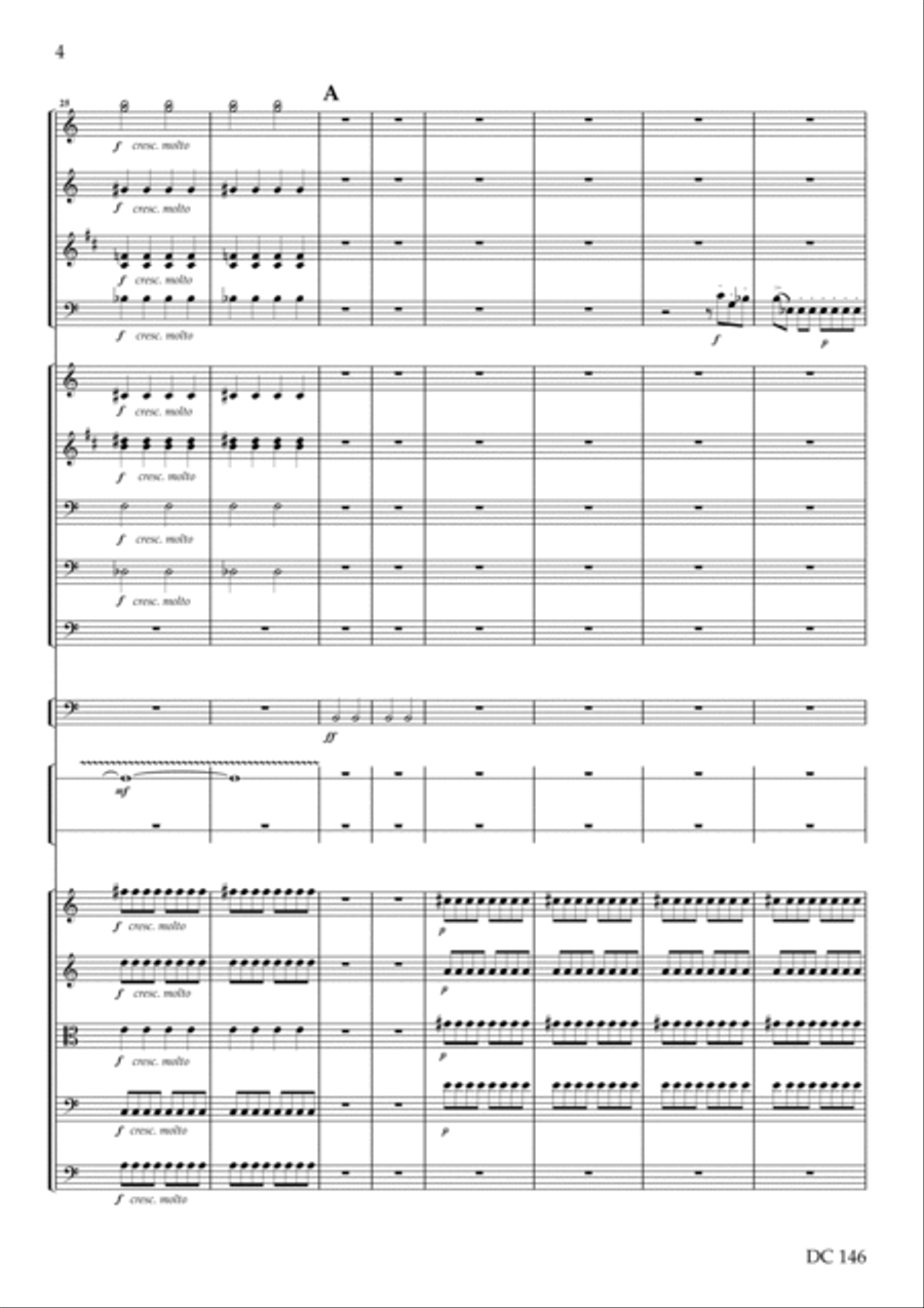 Polytechnic Overture [score only] Percussion Ensemble scores gallery preview page 4
