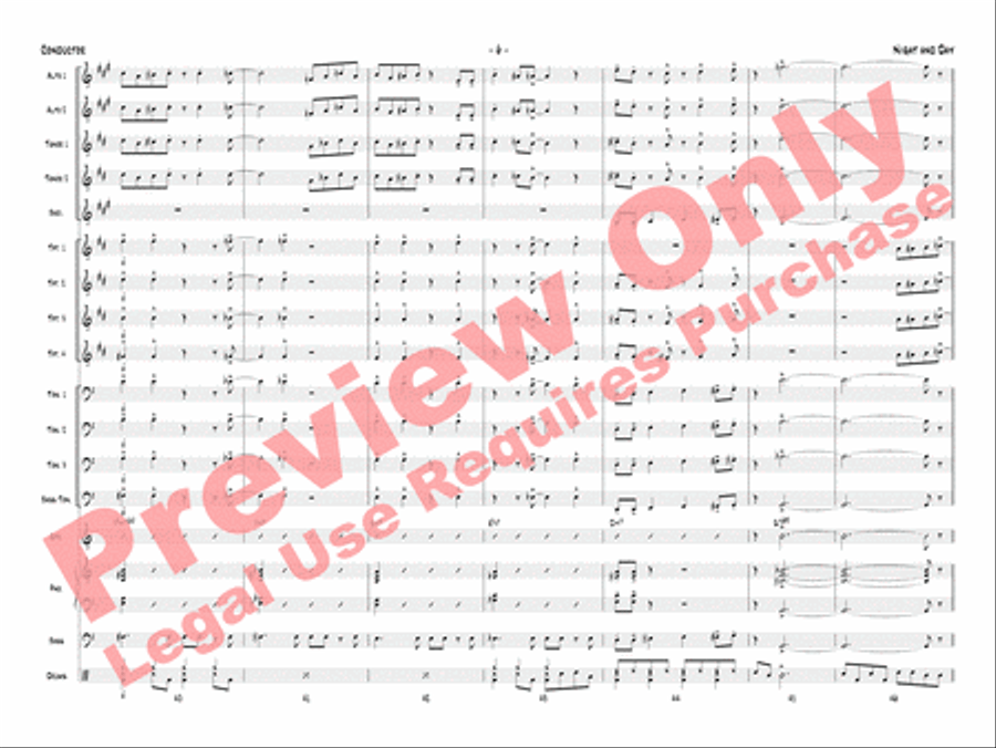 Night and Day Night and Day Jazz Ensemble scores gallery preview page 9