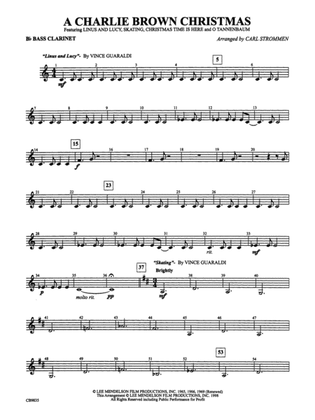 A Charlie Brown Christmas: B-flat Bass Clarinet
