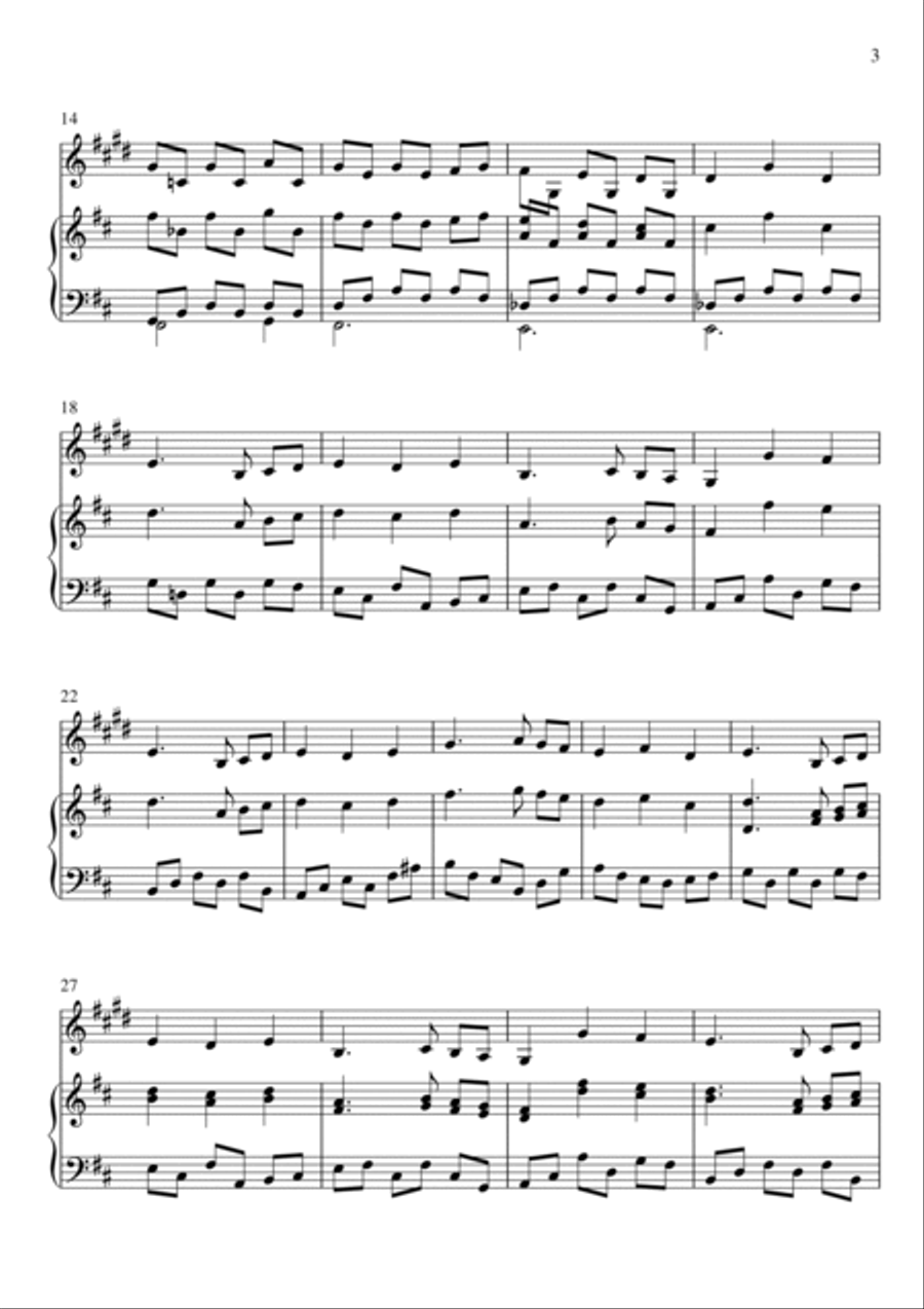 Fallen Down (from Undertale) Small Ensemble scores gallery preview page 3
