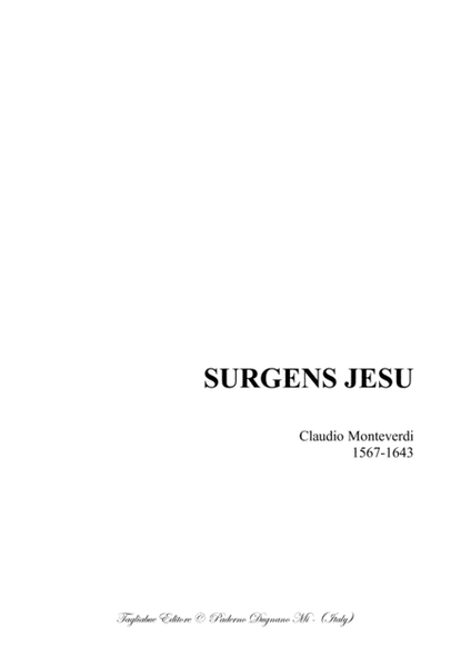 SURGENS JESU - C. Monteverdi - For SAA Choir image number null