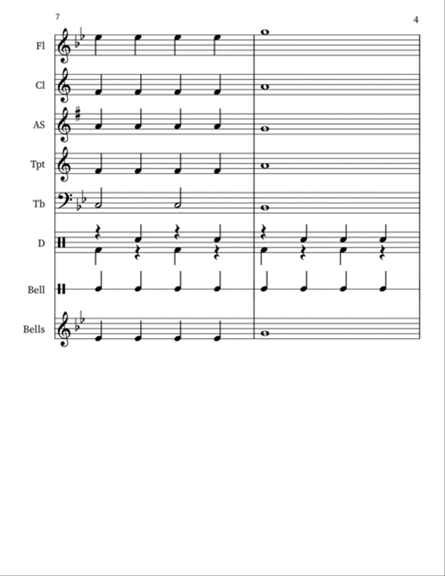 Jolly Old St. Nicholas Jolly Old St. Nicholas Concert Band scores gallery preview page 4