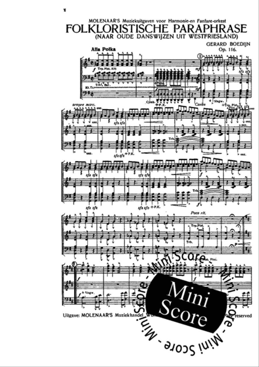 Folkloristische Paraphrase Concert Band scores gallery preview page 4
