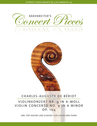 Book cover for Violinkonzert Nr. 9 A minor op. 104 (Arranged for Violin and Piano)