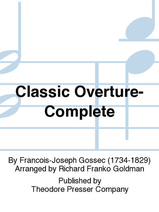 Book cover for Classic Overture in C