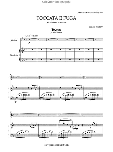 Toccata e Fuga for Violin and Piano (2006)