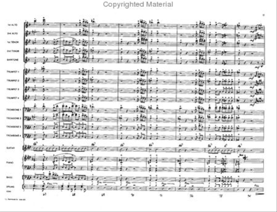 Return of the Cheetah Jazz Ensemble scores gallery preview page 11