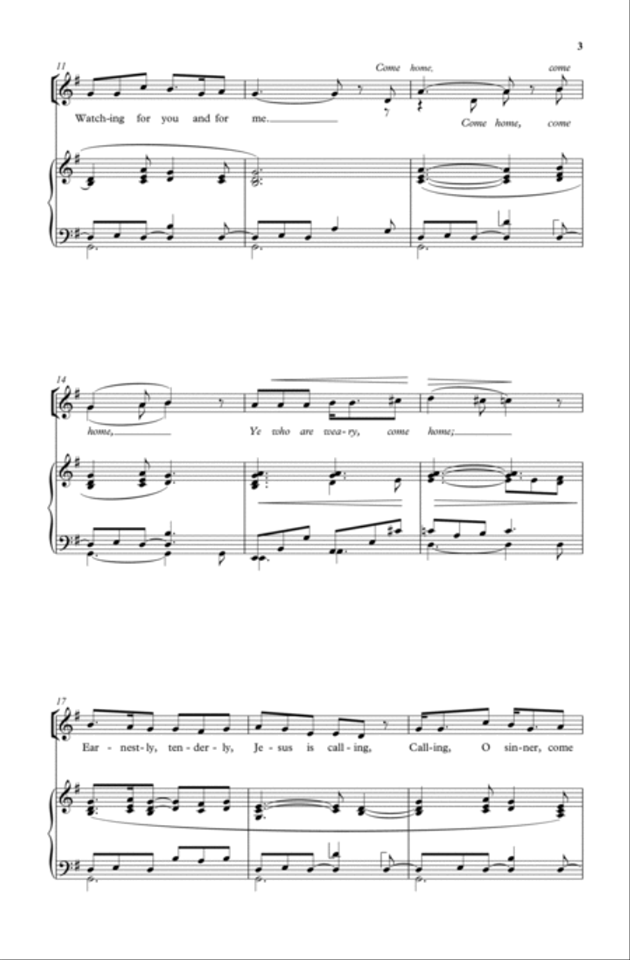 Softly and tenderly Softly and tenderly SSAA scores gallery preview page 3
