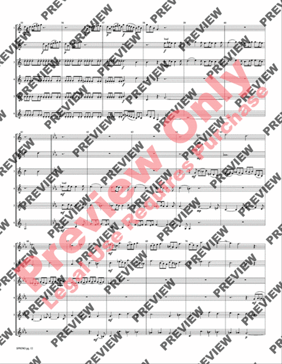 Spring from The Four Seasons Small Ensemble scores gallery preview page 14