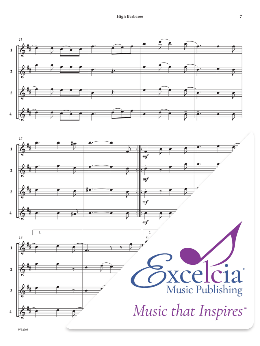 Adaptable Quartets (Sea Shanties) Tenor Saxophone scores gallery preview page 8