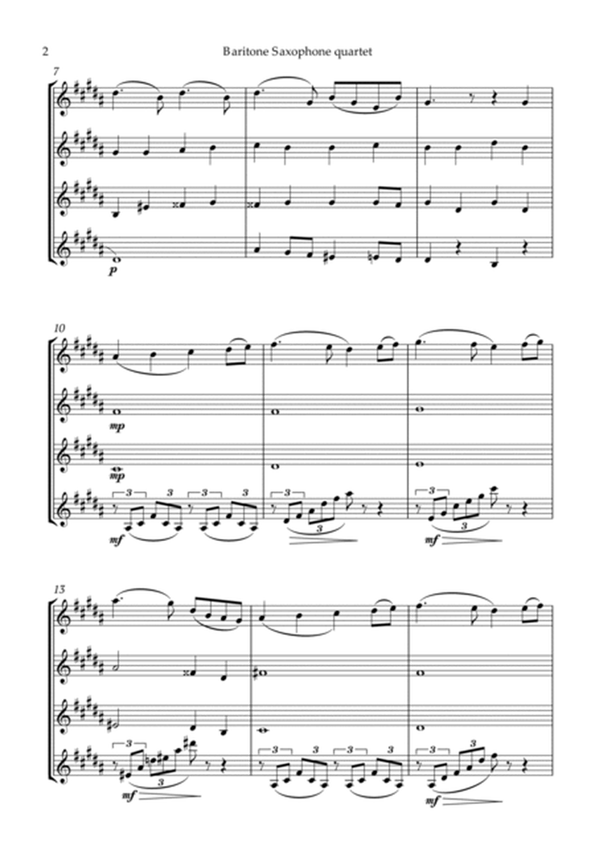 Swan Lake Tchaikovsky Baritone Saxophone Quartet image number null