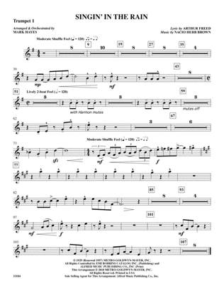 Singin' in the Rain: 1st B-flat Trumpet