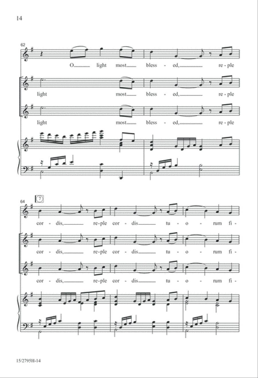 O Lux Beatissima SSA scores gallery preview page 15
