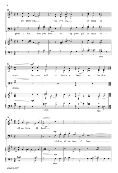For the Bread Which You Have Broken (Downloadable) by Craig Carnahan 4-Part - Digital Sheet Music